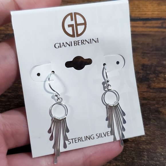 NEW! Giani Bernini Delicate Sterling Silver Dreamcatcher Drop Earrings - Picture 3 of 7